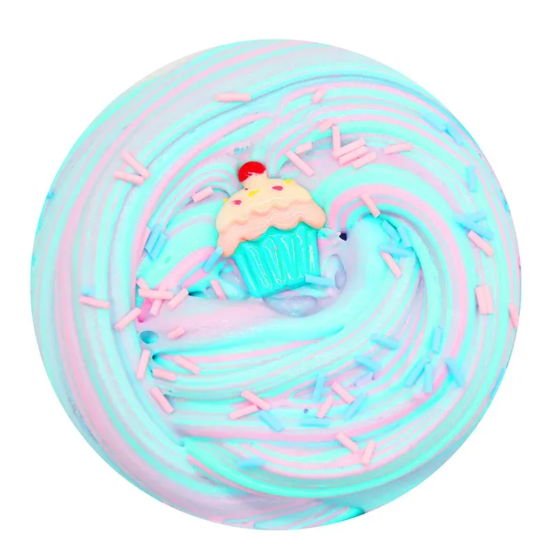 New Hot Selling Educational Toy Cup Cake Slime Putty Cotton Mud Fluffy Slime