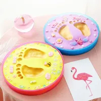 Wholesale Fashionable Baby Birthday Foot DIY Eco-Friendly Hand Printing Slime Clay Kit