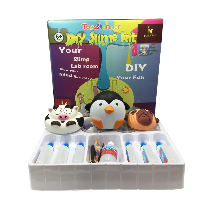 DIY Slime Making Kit Creative Educational Toys Kids Lab Glue Activator Diy Slime Set with Toys