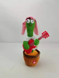 Cute Mexican Style Singing and Dancing Talking Cactus Knitting Plush Toys Gift for Kids and Adult