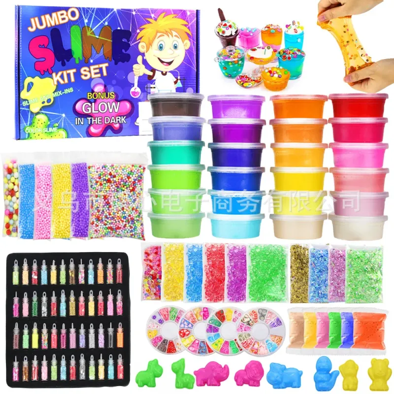 Hot Sale Educational Kit Slime Making Kit Crystal Clear 16 Colors DIY Slime Kit