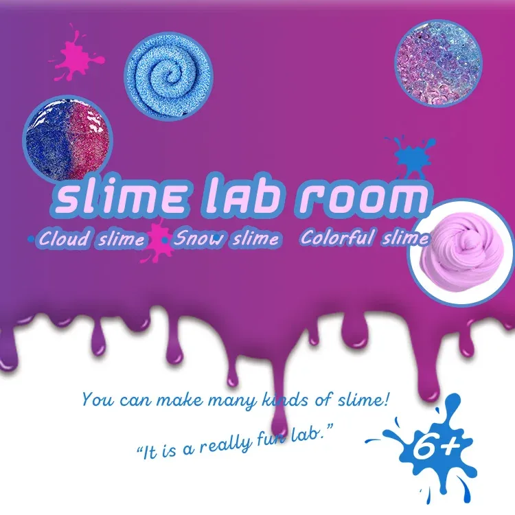 Hot Sale Educational Slime Kit DIY Toy Crystal Clear Charms Lab DIY Slime Kit