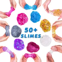 Kids Popularity DIY Kids Playing Toy Foam Glitter Cream Fluffy Slime Vomit Stretchi Crystal Slime Kit