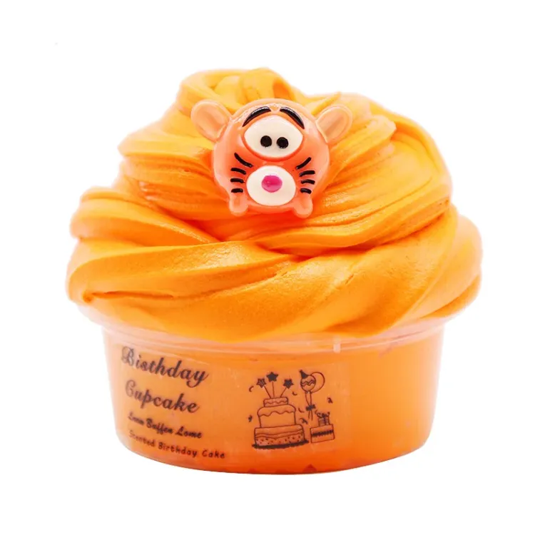 Cartoon Puff Monster Cotton Slime Toys Children Educational Fluffy Food Playdough Clay Toy