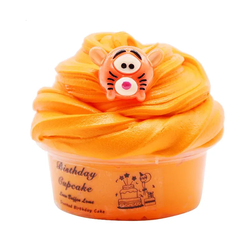 Cartoon Puff Monster Cotton Slime Toys Children Educational Fluffy Food Playdough Clay Toy