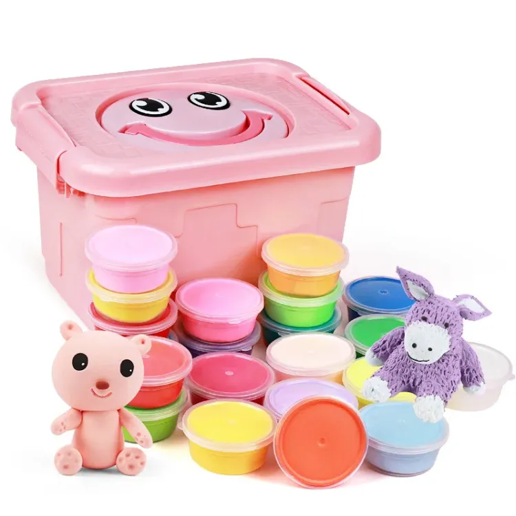 DIY 36 Colors Clay Set Colors Super Light Foam Clay Toys Soft Dmo Polymer Air Dry Modelling Clay