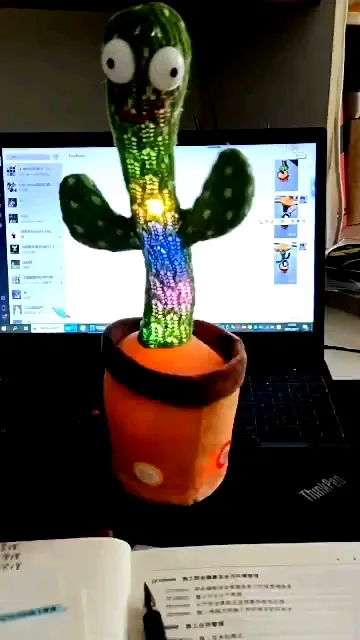 Wholesale Stuffed English Music Lights Simulation Doll Dancing Cactus Plush Toys