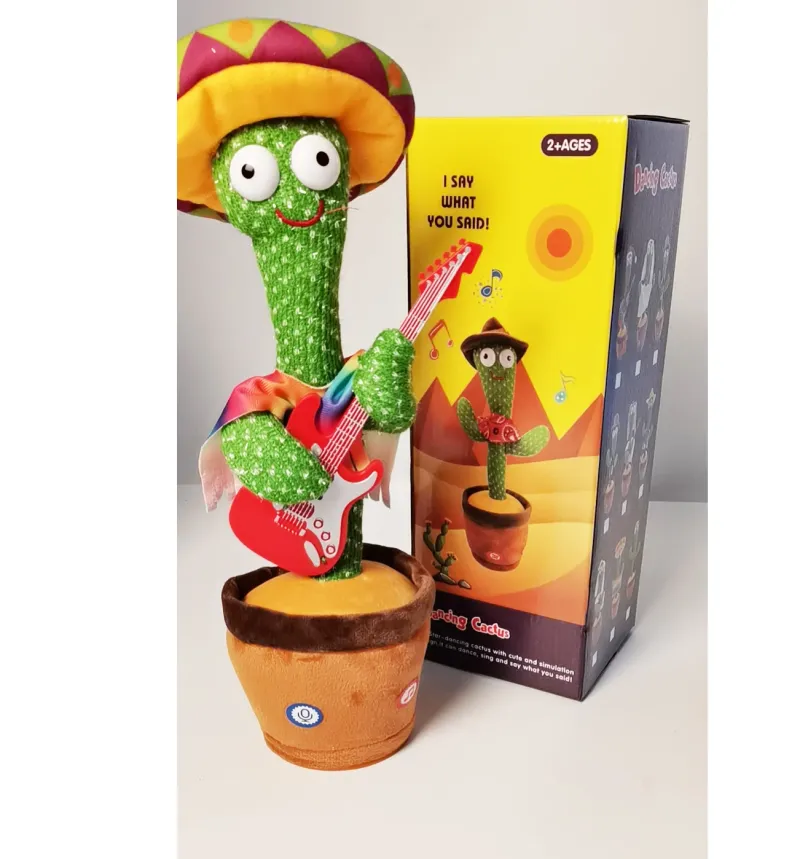 Wholesale Stuffed English Music Lights Simulation Doll Dancing Cactus Plush Toys