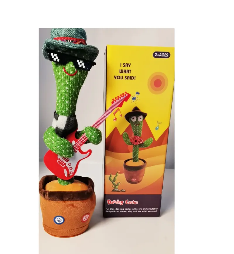 Wholesale Stuffed English Music Lights Simulation Doll Dancing Cactus Plush Toys