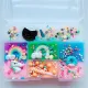 2020 New Popularity Hot Sale Soft Slime Clear Colorful Crystal 5 Colors Fluffy Slime