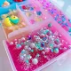 2020 New Popularity Hot Sale Soft Slime Clear Colorful Crystal 5 Colors Fluffy Slime