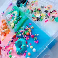 2020 New Popularity Hot Sale Soft Slime Clear Colorful Crystal 5 Colors Fluffy Slime