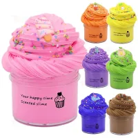 2020 Popularity Fluffy Slime Hot Sale Colorful Magic Changing Slime Fluffy Slime