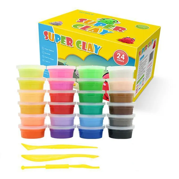 2020 Hot Sale Clay Set Top Saling Super Clay 24 Colorful Air Dry Clay