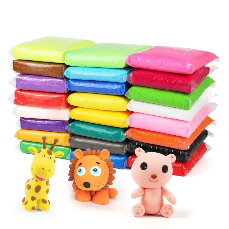 Hot-sale Magic Clay Plasticine with Tool for Kids, 24 Color Non-toxic Children Toys air Dry Clay