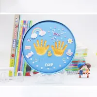 Hot Sale Easter Christmas Gifts Newborn Infants Baby Handprint Footprint Photo Frame DIY Clay Mold Kit