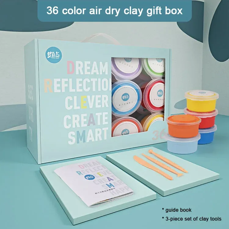 Super Light Cream Plasticine Polimero Non-toxic Color Magic Clay Kit Toy Oven Bake Polymer Sculpt Magic Clay Doll