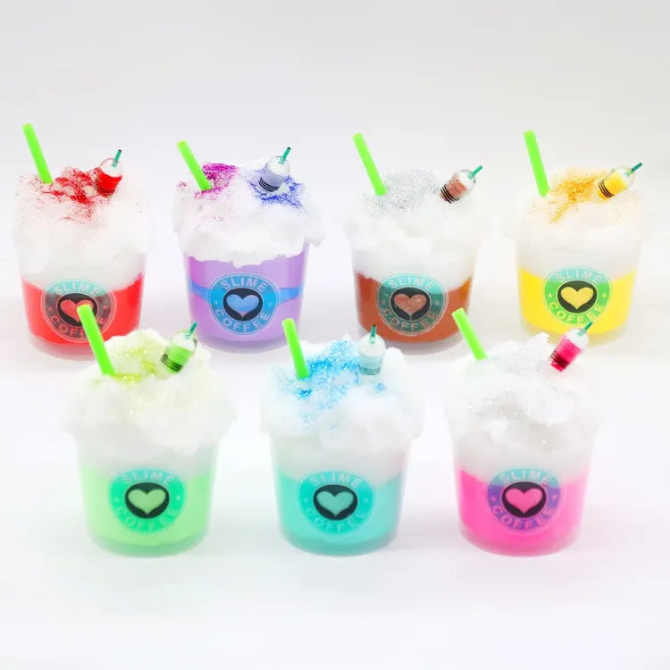 2019 Hot Sale Slime Colorful Magic Colorful Changing Cotton Slime