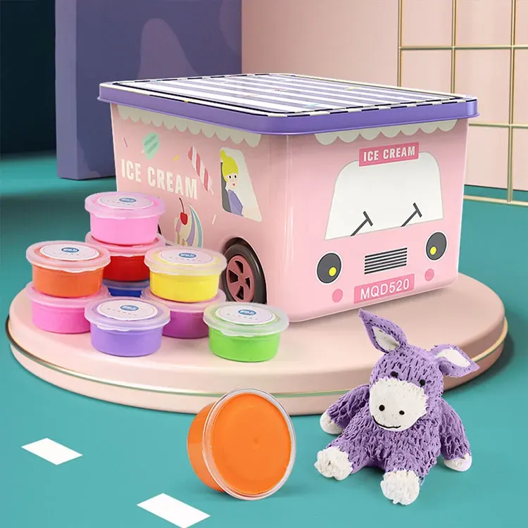 24/36 Colors Super Light Polymer Clay Non-toxic Plasticine Kids Toys Super Light Air Dry Clay