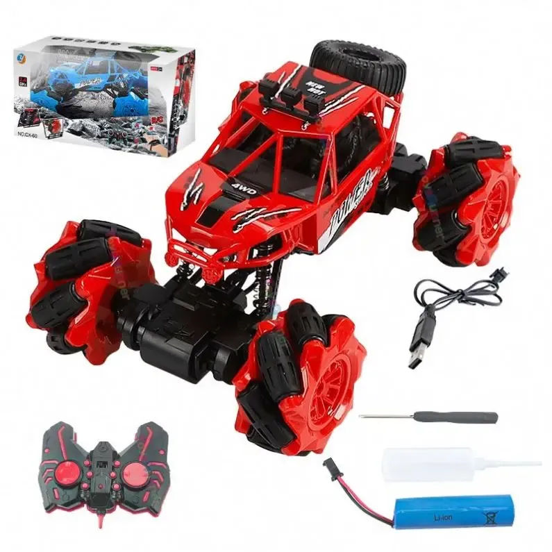 Rc Car Remote Control Truck Off Road Radio Toys Hand Gesture Watch Twisting Stunt Traxxas Monster Remote Control Truck