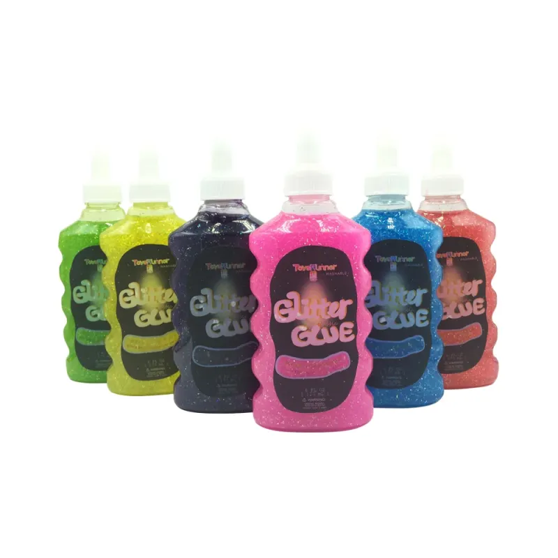 2019 Hot Sale Purple Colorful OEM Acceptable Slime Glue Glitter Glue DIY Sliem Kit