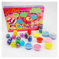 TOYSRUNNER 2022 Crystal Rainbow Mermaid Slime Kit Make Fidget Toy Jumbo Scents Easter Kids Slime