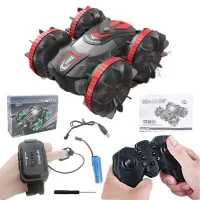 Mini Cheap Amphibious Atv Vehicle Land Water Waterproof Alloy Car Toy Hand Controlled Gesture Rc Car Amphibious Atv
