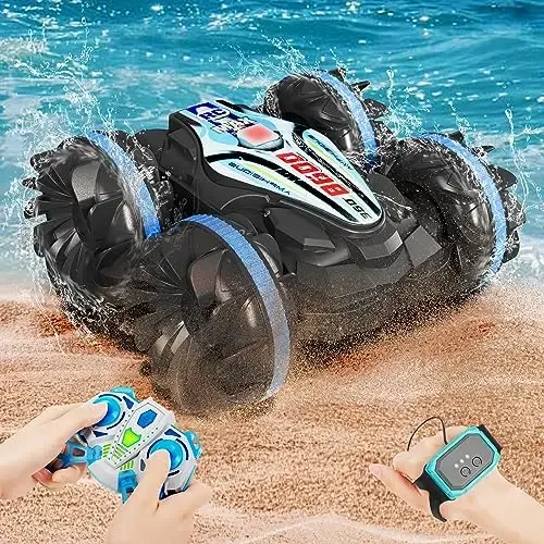 Mini Cheap Amphibious Atv Vehicle Land Water Waterproof Alloy Car Toy Hand Controlled Gesture Rc Car Amphibious Atv