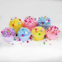 2019 Hot Sale Cream Clay Toys Colorful Glitter Accessories Safe Slime Toys
