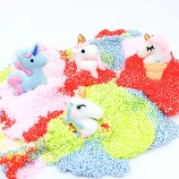 2019 Hot Sale Floam 4 Color Slime Toys Children Anti Stress Popular Fruit unicorn Snow Mud Slime