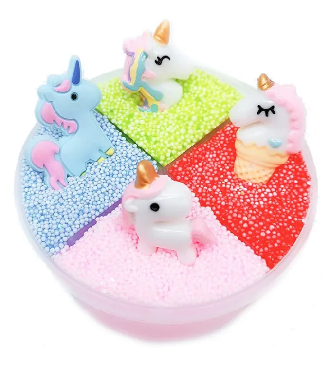 Factory Price Rainbow Color Slime Toys Stress Relief Slime Kit for Kids