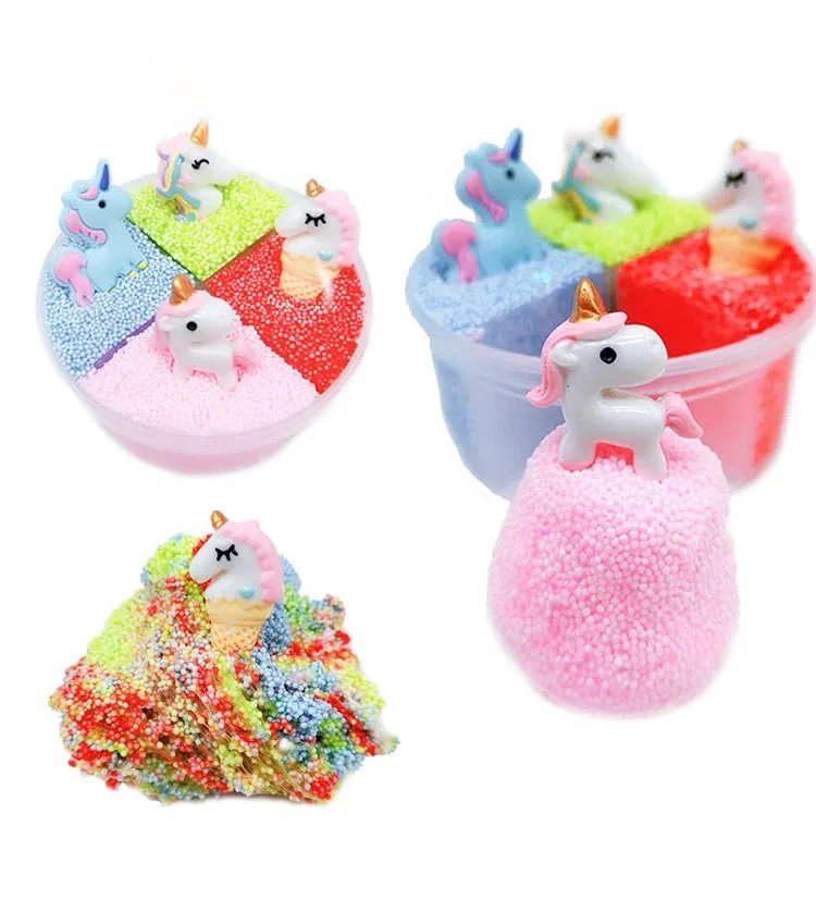 Factory Price Rainbow Color Slime Toys Stress Relief Slime Kit for Kids