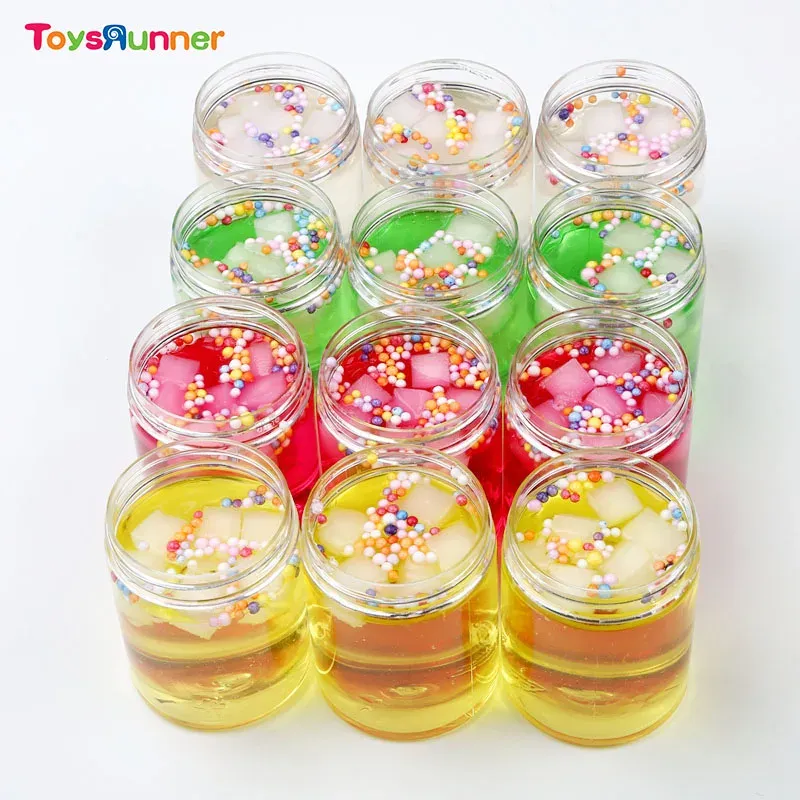 2019 Hot Sale Safe Kids Handwork Educational Toys Colorful Ball Coconut Crystal Slime