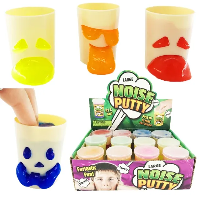 2019 Kid Toy Playdough Non Toxic Slime Putty Smiling Faces Cup Fun Slime Crystal Slime