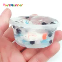2019 New Charms Blue Crystal Kids Slime Plastic Bottle Ocean Sea Dolphin Puttty Slime