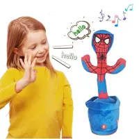 Fake Talking Dancing Cactus Toy Repeat Talking Usb Charging Bailando Pot Funny Peluche Baby Electronic Plush Cactus Toy