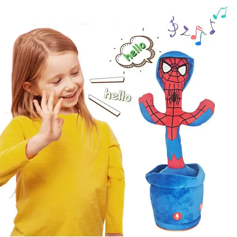 Fake Talking Dancing Cactus Toy Repeat Talking Usb Charging Bailando Pot Funny Peluche Baby Electronic Plush Cactus Toy
