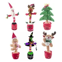 Fake Talking Dancing Cactus Toy Repeat Talking Usb Charging Bailando Pot Funny Peluche Baby Electronic Plush Cactus Toy