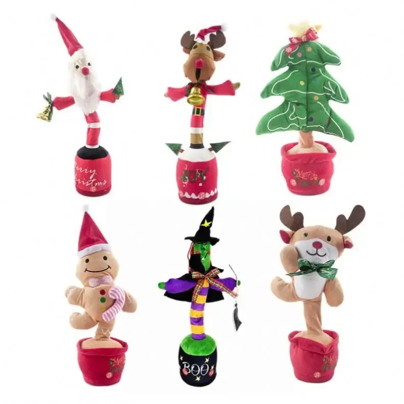 Fake Talking Dancing Cactus Toy Repeat Talking Usb Charging Bailando Pot Funny Peluche Baby Electronic Plush Cactus Toy