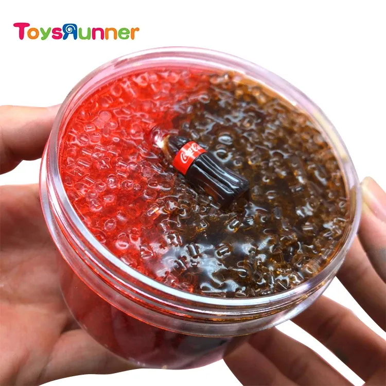 200ml Box Slime Crystal Clay Kids Educational Handwork Mix Color Ice Cola Slime Toy Set
