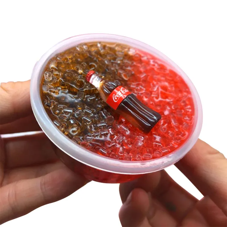 200ml Box Slime Crystal Clay Kids Educational Handwork Mix Color Ice Cola Slime Toy Set