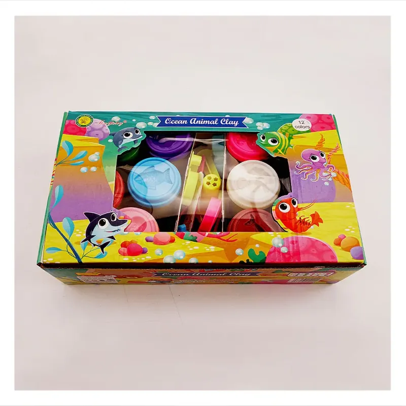 TOYSRUNNER Amazing Suppliers Kids Jars Mini Clay Playdough Pattern Tools Toys Set Plasticine Modeling Color Custom Playdough