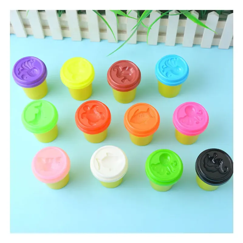 TOYSRUNNER Friendly Cooperation Eco Friendly Bulk Packing Play Dough Set Kids Color Mud Cutters Tools Container Clay Play Dough