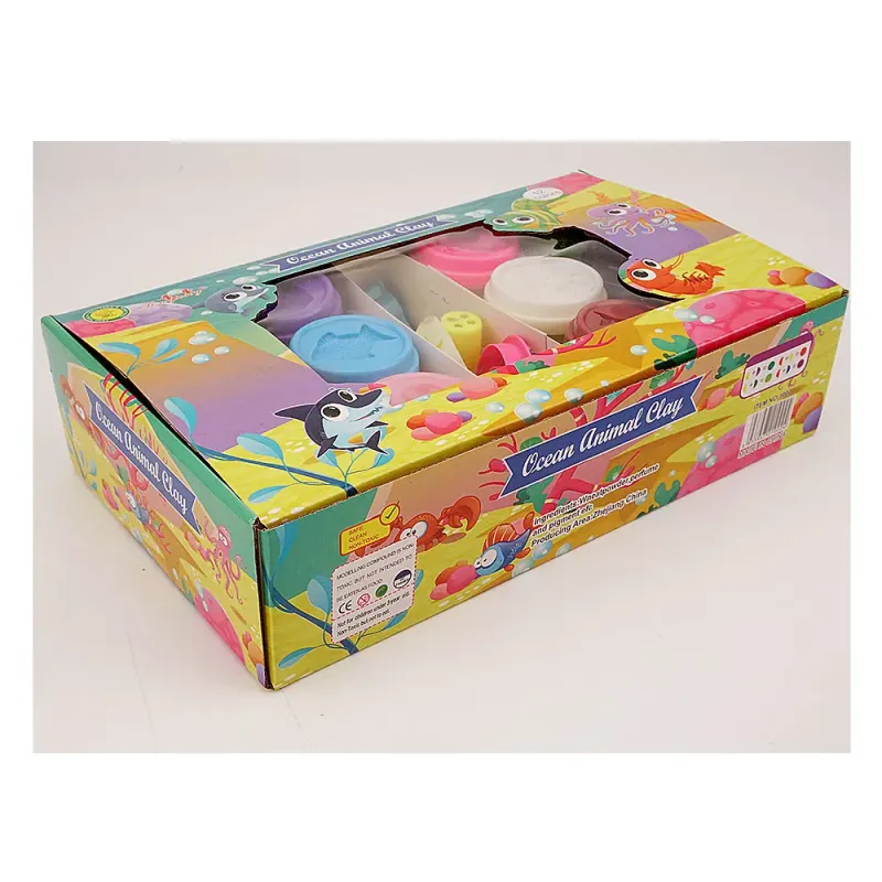 TOYSRUNNER Friendly Cooperation Eco Friendly Bulk Packing Play Dough Set Kids Color Mud Cutters Tools Container Clay Play Dough