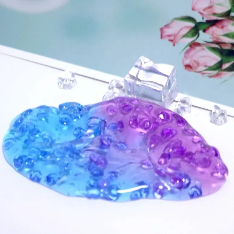 galaxy Lab Glacier Crystal Slime Barrel Change Color Oil clear Crazy Playdough Slime Putty Slime