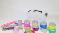Kids Popularity Educational Kit Slime Making Kit Charms Glitter Accessories Toy 12 Colors Crystal Clear DIY Slime Kit