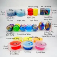 Kids Popularity Educational Kit Slime Making Kit Charms Glitter Accessories Toy 12 Colors Crystal Clear DIY Slime Kit