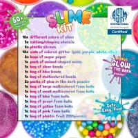 16 Colors Crystal Slime Foam Glitter Cream Fluffy Slime Vomit Crystal Clear Slime Kit