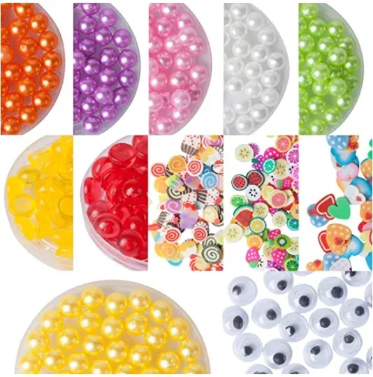 16 Colors Crystal Slime Foam Glitter Cream Fluffy Slime Vomit Crystal Clear Slime Kit