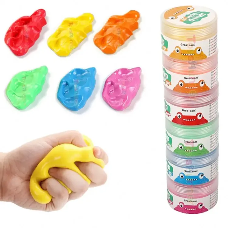 Playdough Slime Toys Supplies Activator Hand & Finger Variable Resistance Silicone Putty Slime for Kids